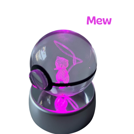 Crystal Pokeball Pikachu Gengar Mew