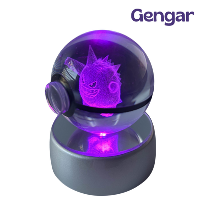 Crystal Pokeball Pikachu Gengar Mew